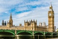 The Palace of Westminster, London Royalty Free Stock Photo