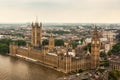 The Palace Westminster Or The Parliament With The River Thames In London