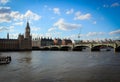 Palace of Westminster scenic view, London