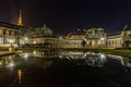 Palace Zwinger by night- Dresden, Germany Royalty Free Stock Photo