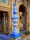Plaza de EspaÃÂ±a in seville Royalty Free Stock Photo