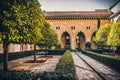 Palacio Aljaferia, fortified medieval Islamic palace in Zaragoza, Spain