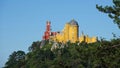 Romantic Pena National Palace on hill in Sintra, Portugal Royalty Free Stock Photo