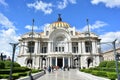 Facade of the of the Palacio de Bellas Artes Museum in the historic center of Mexico City