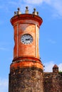 Clock of the Cortes palace in cuernavaca, morelos, mexico VII Royalty Free Stock Photo