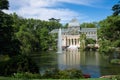 Palacio de cristal crystal palace in Buen Retiro Park - Madrid Royalty Free Stock Photo