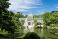 Palacio de cristal crystal palace in Buen Retiro Park - Madrid Royalty Free Stock Photo