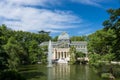 Palacio de cristal crystal palace in Buen Retiro Park - Madrid Royalty Free Stock Photo