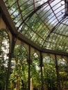 Palacio de Cristal (crystal palace) in retiro park madrid spain Royalty Free Stock Photo