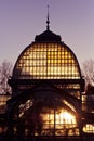 Palacio de Cristal in Retiro city park, Madrid Royalty Free Stock Photo