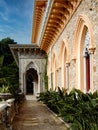 Palacio de Monserrate Palace. Details of the Moorish Revival Architecture Style aka Neo-arabic or neo-moorish. 19th century Palace