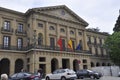 Palacio de Navarre Building from Plaza de Castillo square of Pamplona of Navarre region in Spain