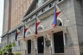 Palacio del gobernador building facade at Intramuros in Manila, Philippines