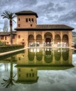 Palacio del Partal at Beautiful Al Hambra in Granada, Spain