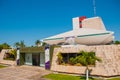 Palacio Legislativo. The building of the Legislative Assembly in Campeche. San Francisco de Campeche, Mexico