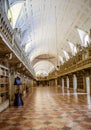 Palacio Nacional de Mafra, the national palace Mafra, the most monumental palace in Portugal. The library. Europe,