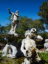 Palacio nacional de Queluz National Palace. Fountain decorated with sculptures of King Neptune and Tritons in the gardens of the