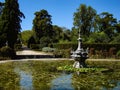 Palacio Nacional de Queluz National Palace. Lago das Medalhas aka Medallions Lake in Neptune Gardens. Sintra Royalty Free Stock Photo
