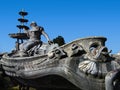 Palacio Nacional de Queluz National Palace. Lago Nereida Tetis aka Amphitrite or Nereidas Lake in Neptune Gardens. Royalty Free Stock Photo