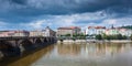 Palackeho Bridge on the Vltava river in Prague