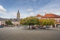 Palackeho Square and St James Church Tower - Kutna Hora, Czech Republic