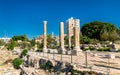Palaestra at the Al Mina archaeological site in Tyre, Lebanon Royalty Free Stock Photo