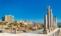 Palaestra at the Al Mina archaeological site in Tyre, Lebanon Royalty Free Stock Photo