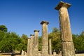 The palaestra in the Olympia, Greece, was the training ground for the wrestlers Royalty Free Stock Photo