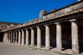 Palaestra at Stabian Baths in the ancient city of Pompeii Royalty Free Stock Photo