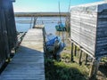 palafitico wharf in the locality of Carrasqueira, AlcÃÂ¡cer do Sal, GrÃÂ¢ndola.