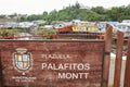 Palafito Houses Sign - Castro - Chile Royalty Free Stock Photo