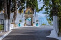 Monastery of Palaiokastritsa on Corfu Island in Greece Royalty Free Stock Photo