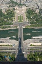 Palais de Chaillot and Pont d'lÃÂ¨na in Paris Royalty Free Stock Photo