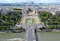 Palais de Chaillot view, from Eiffel Tower Royalty Free Stock Photo