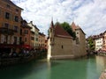 The Palais de l`Isle in annecy after restoration, France.