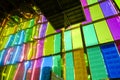 Collorfull windows of the Palais des CongrÃÂ¨s in Montreal