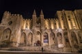 Avignon Palais des Papes at night Royalty Free Stock Photo