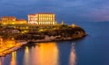 Palais du Pharo in Marseille by night Royalty Free Stock Photo