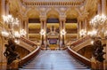 The Palais Garnier, Opera of Paris, big staircase Royalty Free Stock Photo