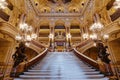 The Palais Garnier, Opera of Paris, big staircase Royalty Free Stock Photo