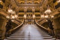 The Palais Garnier, Opera of Paris, interiors and details Royalty Free Stock Photo