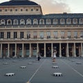 The palais royal, colum landmark in the 1st district in paris