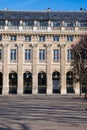 Palais Royal monument detail facade inspired by Romain architecture, Paris Royalty Free Stock Photo