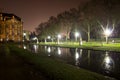 Palais trier gemany at night Royalty Free Stock Photo