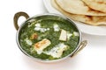 Palak paneer , spinach and cheese curry , indian f