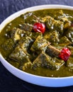 Palak Paneer -Traditional Punjabi vegetarian saag