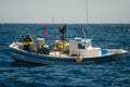 Palamos, Catalonia, may 2016: Fishing boat fishing