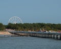 Palanga bridge decorated for Lithuanian Statehood Day, Palanga, Lithuania