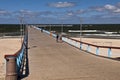 Palanga city beach and pier Royalty Free Stock Photo