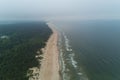 Palanga Lietuva Baltic Sea Seaside Aerial drone top view